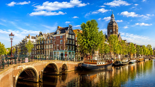 Luxe interieur en herstoffeerde design stoel in Amsterdam